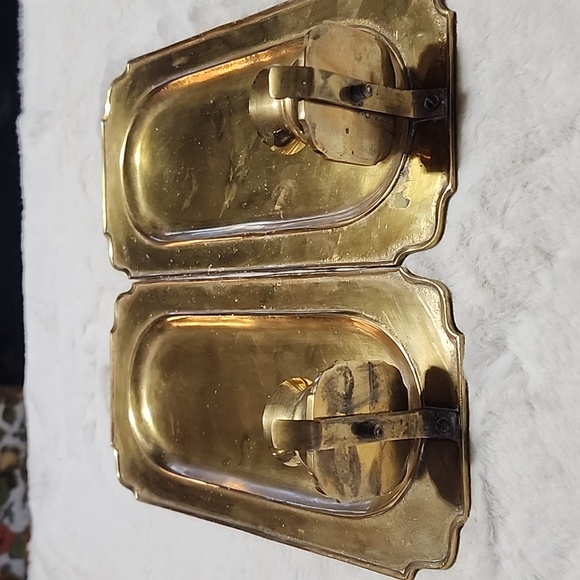 Brass candlestick holders wall Hangings Other - VINTAGE  BRASS CANDLESTICK HOLDERS  Wall hanging.